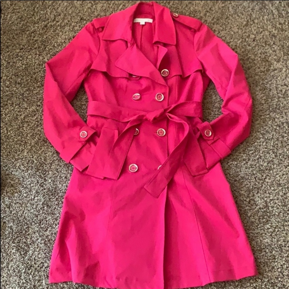NY&Co Pink Raincoat Size Medium
